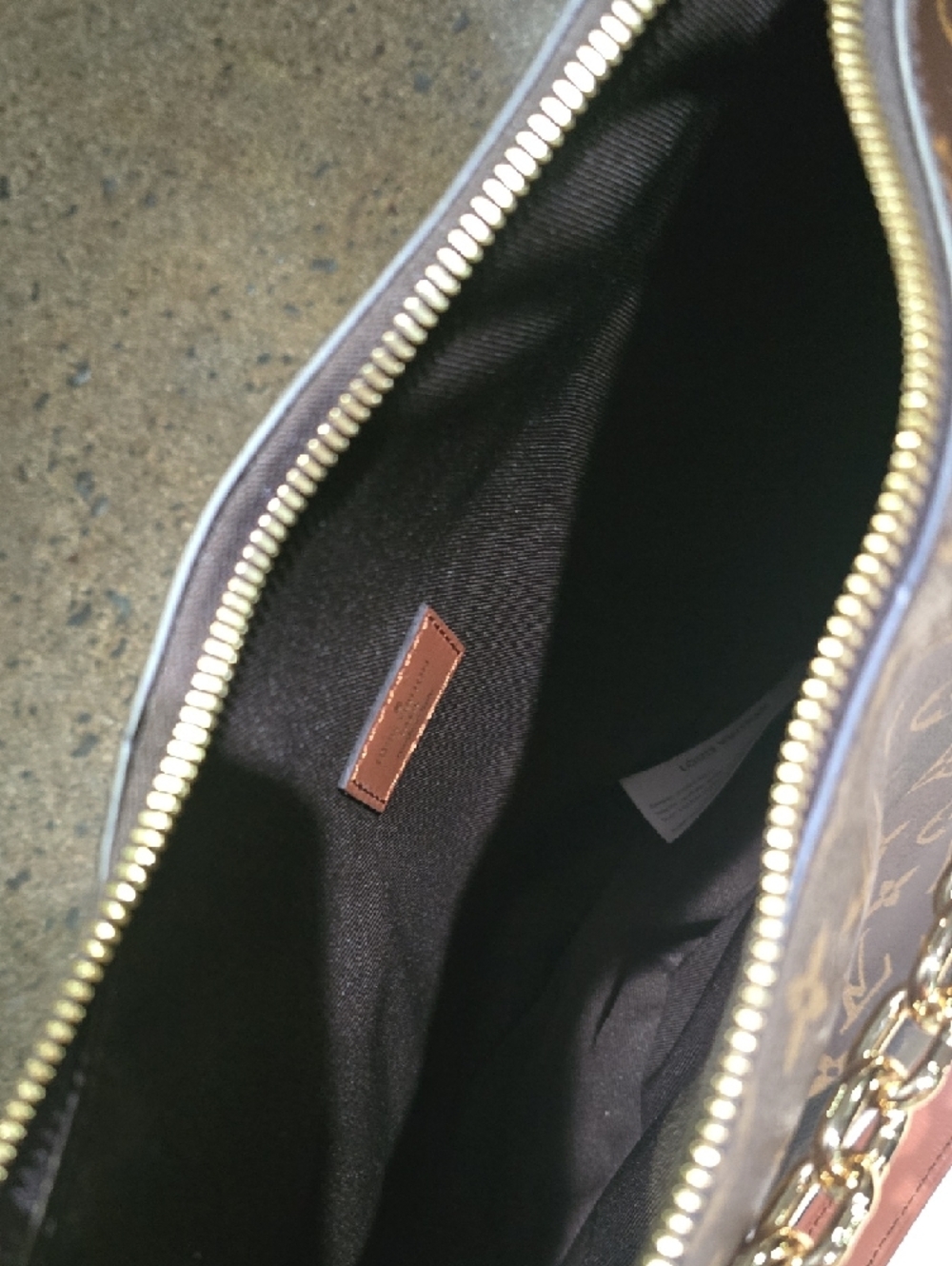 Louis Vuitton Monogram Crescent Shoulder Bag in Brown with Gold Hardware - Picture 3 of 3